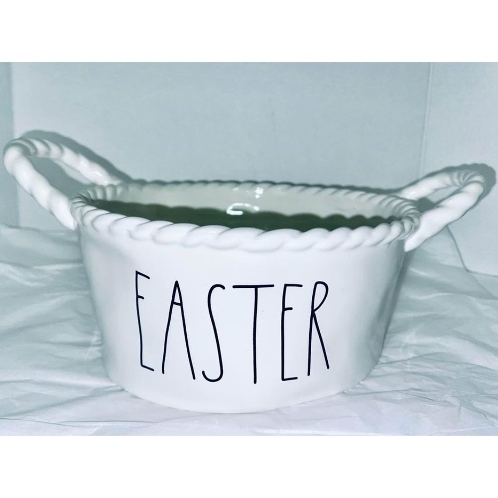 Rae Dunn ceramic Easter Basket